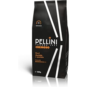 Pellini N.9 Cremoso Coffee Beans for Espresso, 1 kg | Arabica and Robusta blend, rich and harmonious flavor, medium roast