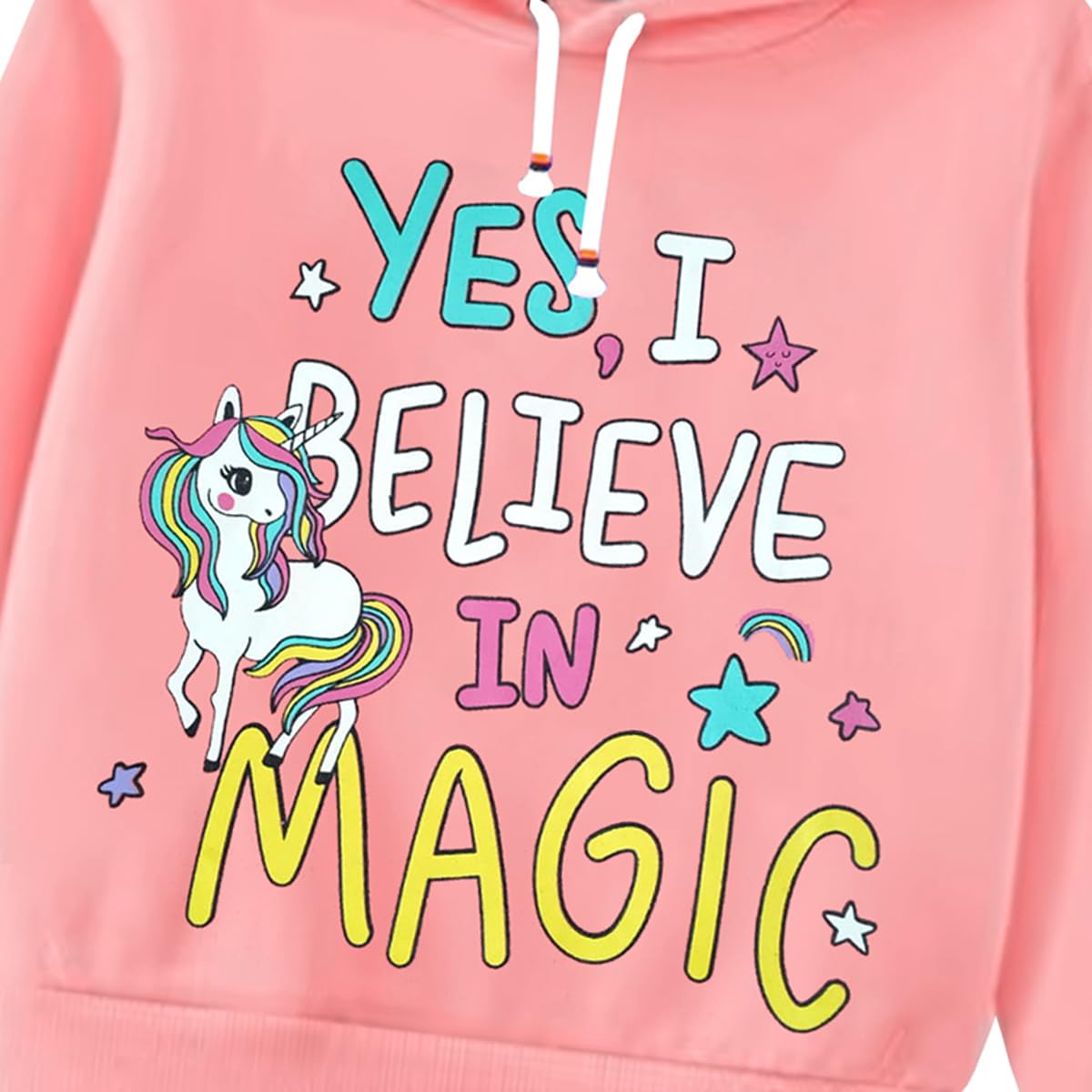 Kuchipoo Cotton Blend Girls Regular Fit Winterwear Hoodie (KUC-HOD-218, 7-8 Years, Multi-Colored) - Image 3 thumbnail