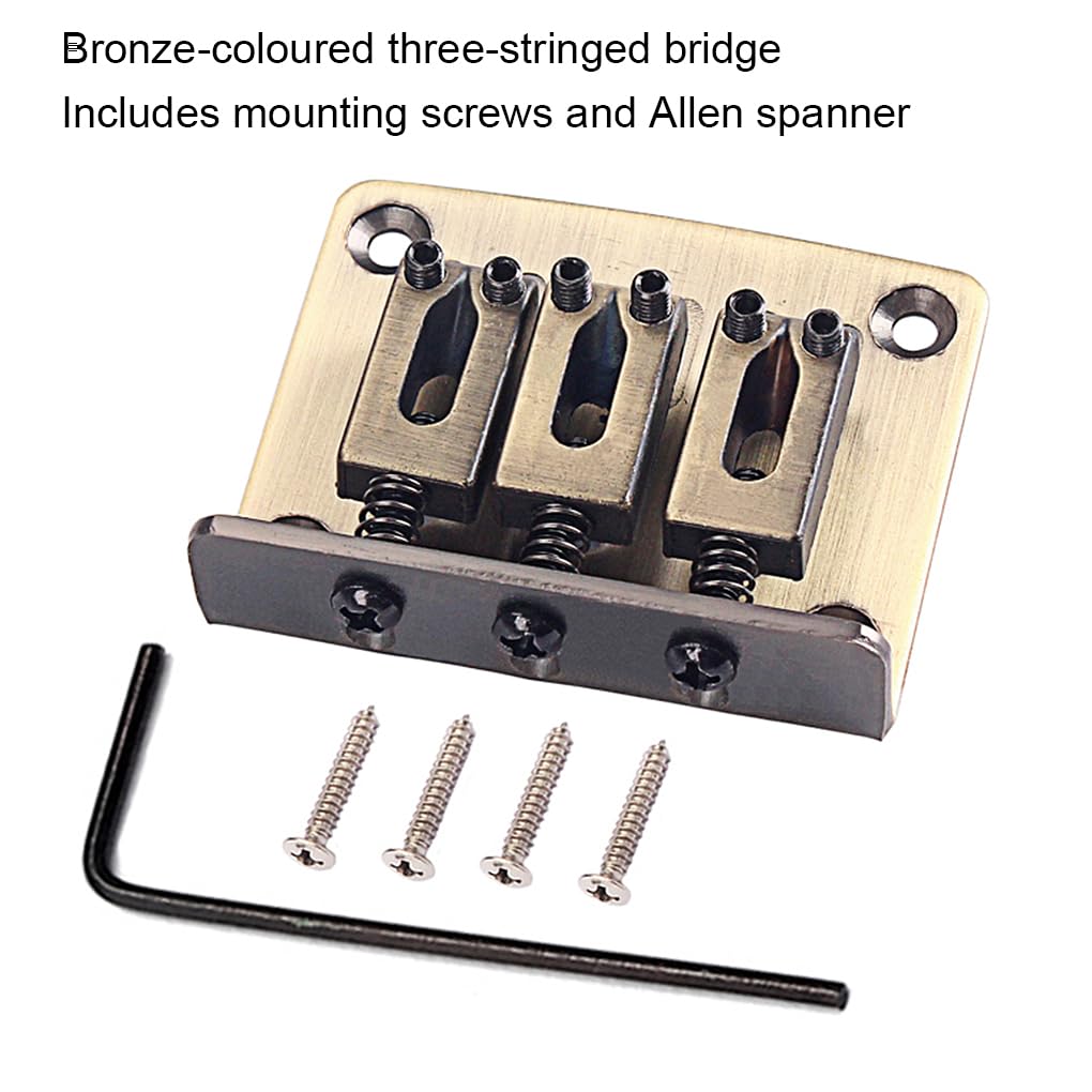 10 set Pratico Ponte per Pianoforte Antiruggine Ponte Cordiera Leggero Resistente all'usura Roller Sella Parti di Chitarra Accessori Basso Ukulele