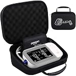 BOVKE Carrying Case Travel Bag Replacement for Omron 10 Series BP7450CAN BP7455CAN BP5450 BP5350 Platinum Blood Pressure Monitor Premium Upper Arm Cuff Digital Bluetooth Blood Pressure Machine, Black