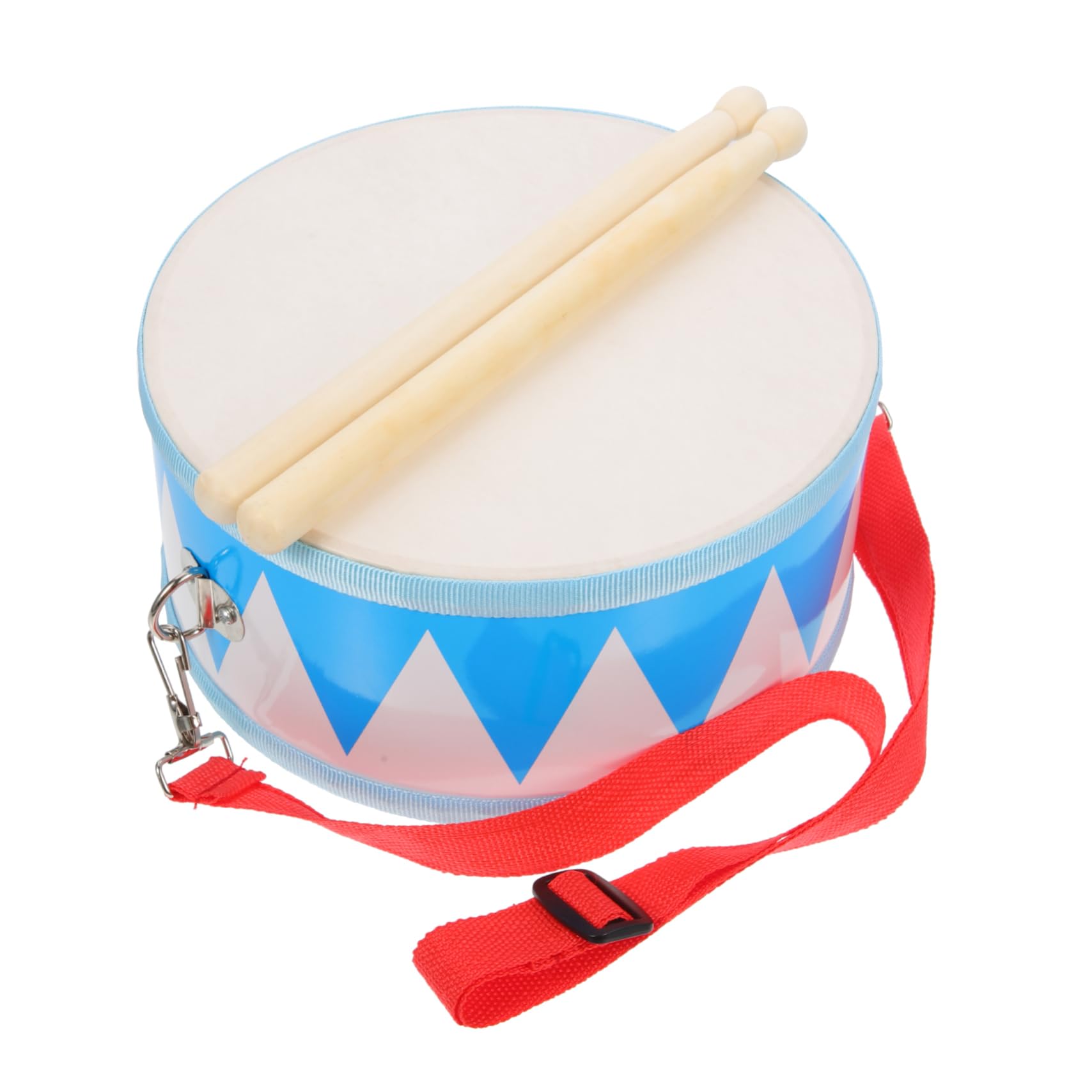 VICASKY 1Set Percussion Snare Drum for Faux Sheepskin Double Sided Drum Early Learning Music Education Develops Rhythm Skills Music Ability for Boys