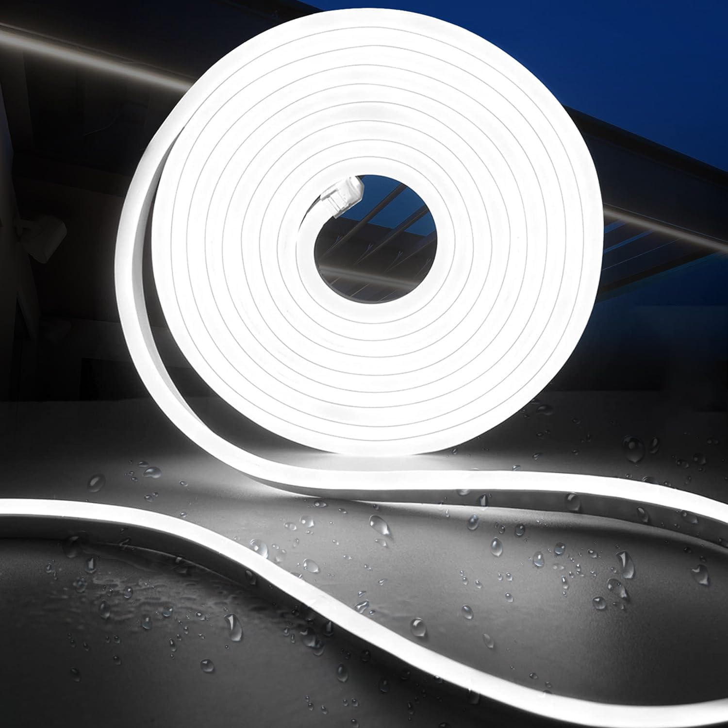 Sistema De Canal LED De Silicona, Tubo NEON Para Tira De Luz LED De Cuerda DIY De 10mm, Perfiles De Aluminio Nuevos Sustitutos, Impermeable IP67, 13x5mm 16.4 Pies/5M Adecuado Para Tira De Luz LED