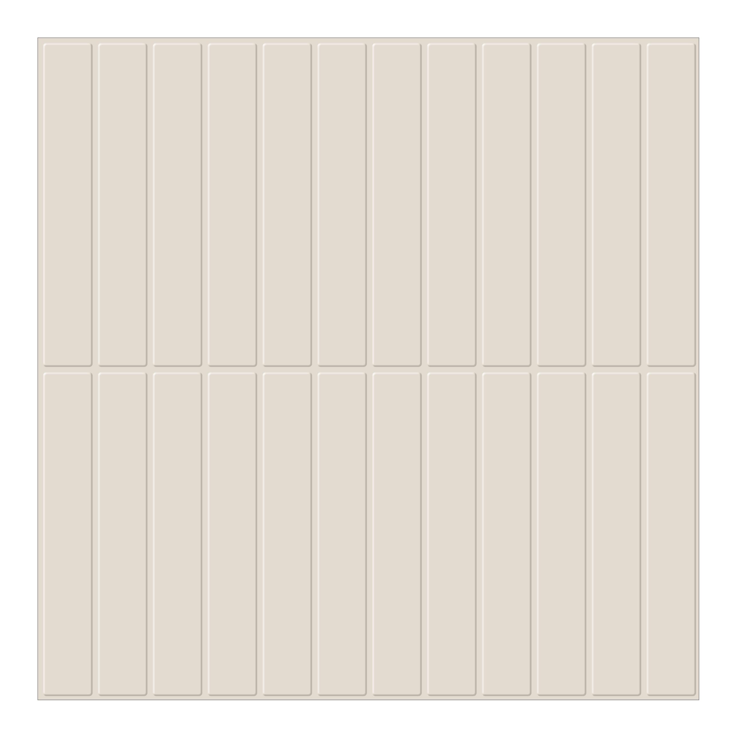 Beige Self Adhesive Wall Tiles, 3D Matte Stick On Tiles Kitchen