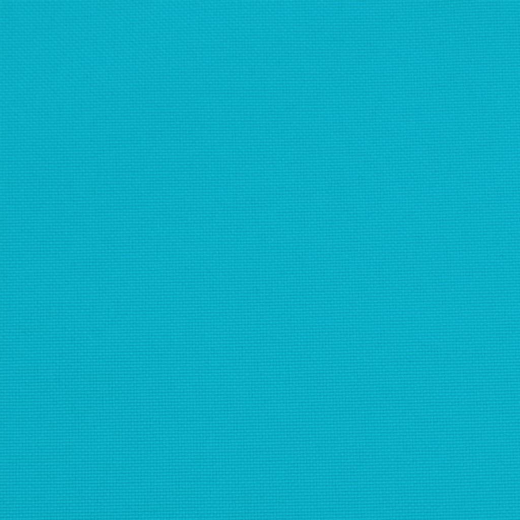 Tomostar Lot de 6 Coussins de Chaise de Jardin, Galette de Chaise Coussin d'assise Extérieur Jardin Turquoise 40x40x7 cm Tissu