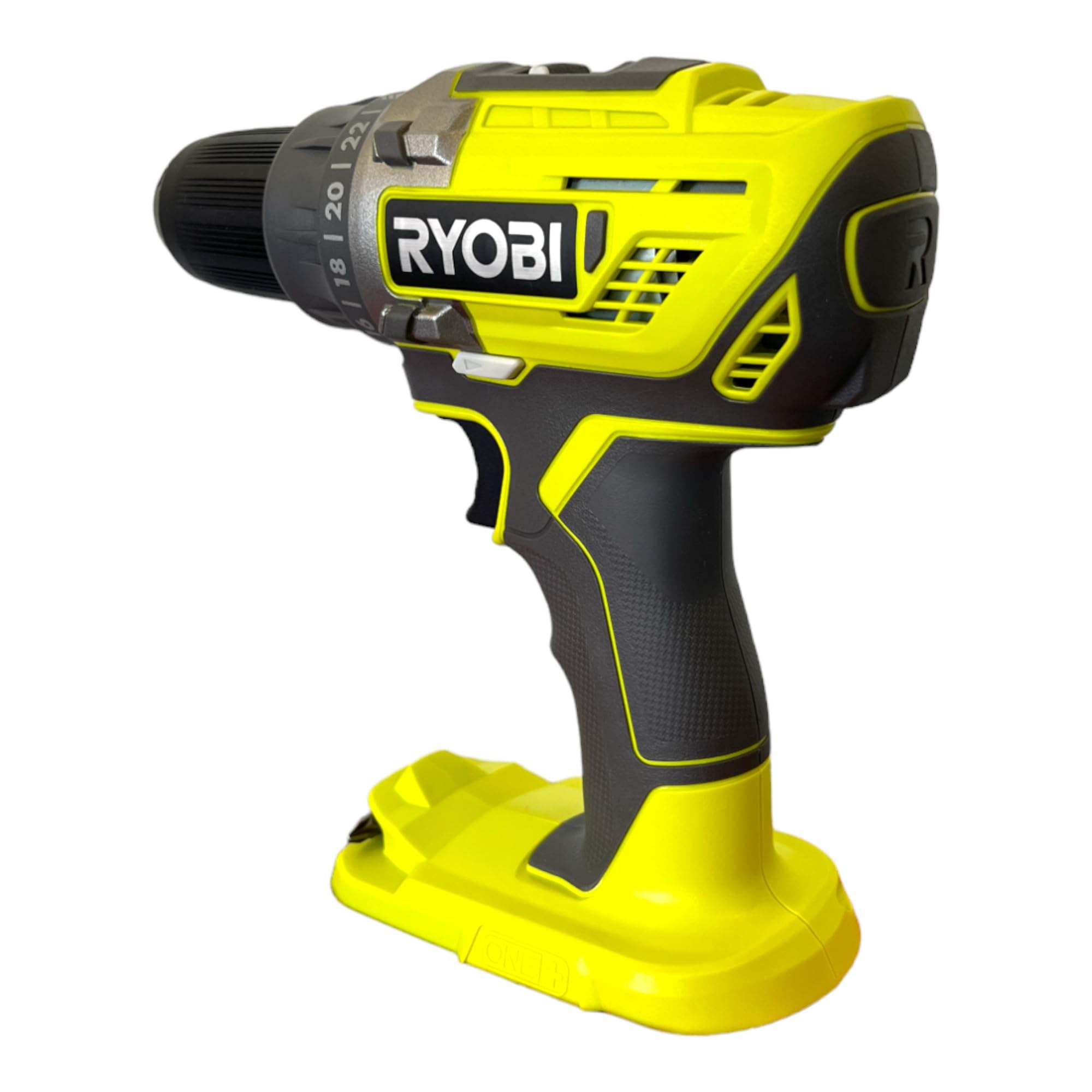 Ryobi R18DD3 – 0 Trapano Avvitatore a Batteria 18V ONE+, Batteria non Inclusa, con Luce LED, 2 Velocità, per Legno e Metallo