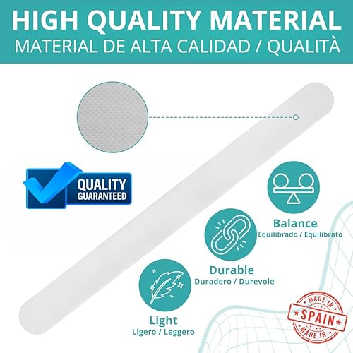 Miniatura 4 de Protector transparente para raqueta de pádel fabricado en España + adhesivo troquelado gratis, cinta de marco rugosa y ligera, fácil de reemplazar,