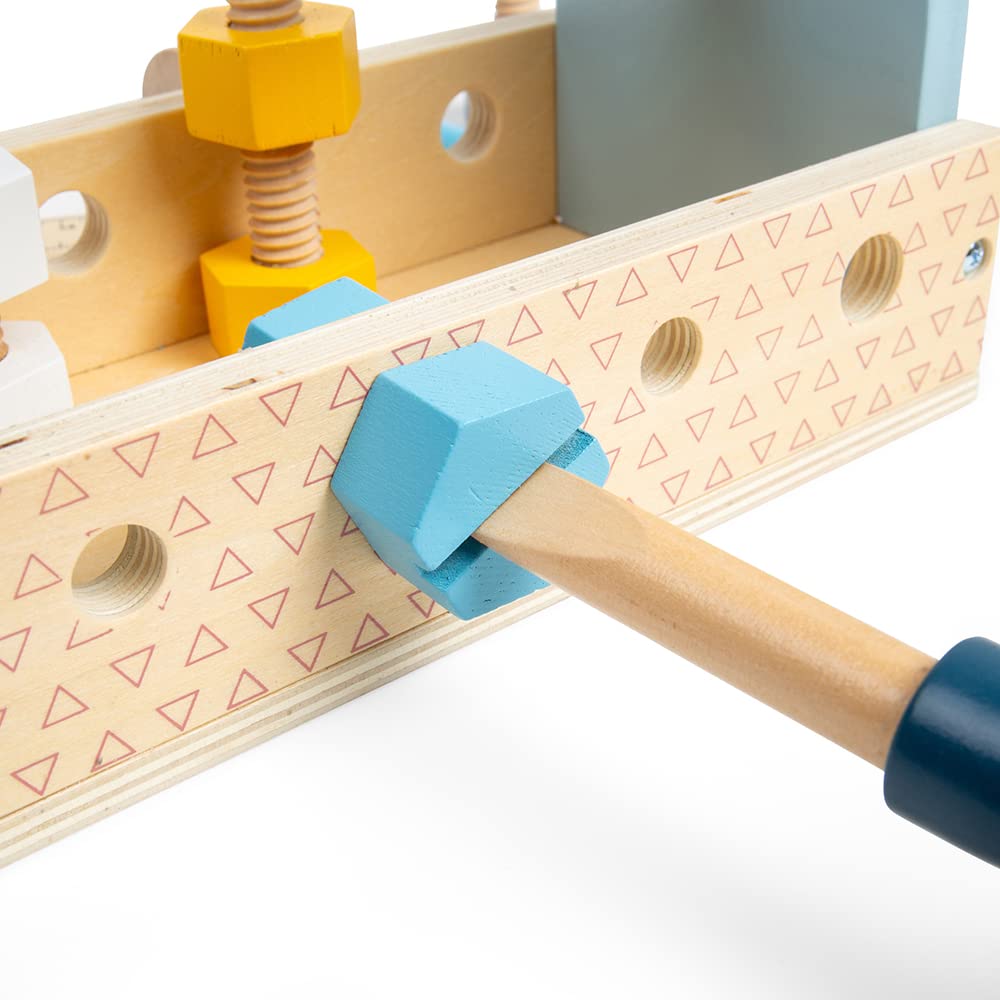 Bigjigs Toys - Caisse certifiée FSC des écrous et boulons (20 pièces) - Écoles écologiques et boulons pour Les Enfants de 3 Ans, Les Jouets de Construction Durable et Les Outils de Bigjigs Toys - Caisse certifiée FSC des écrous et boulons (20 pièces) - Écoles écologiques et boulons pour Les Enfants de 3 Ans, Les Jouets de Construction Durable et Les Outils de