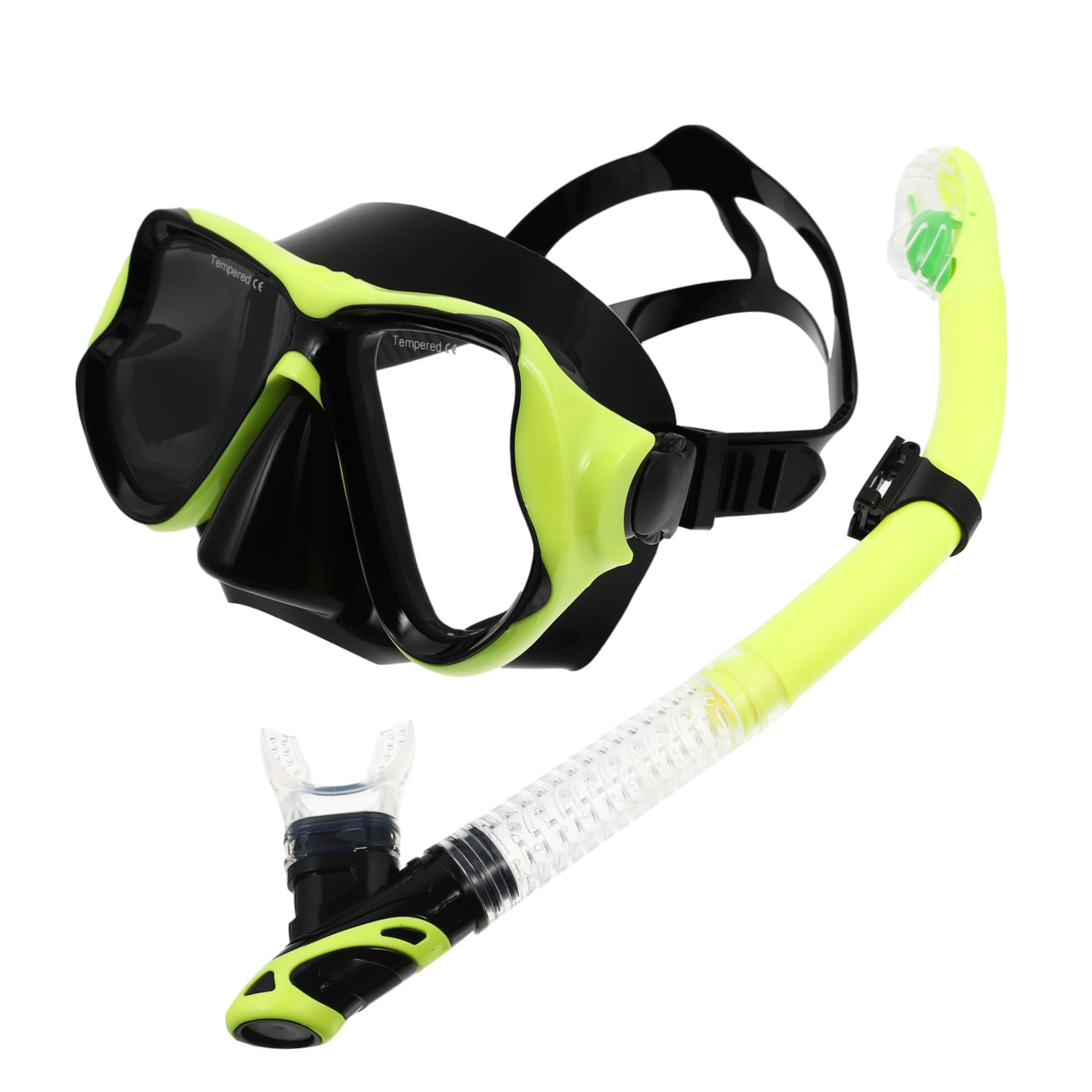 GANAZONO 1set Adult Snorkeling Mask Set Ergonomic Design for Comfort Portable Snorkeling Gear for Beginners Professionals Lightweight Compact Unisex Frame Mask