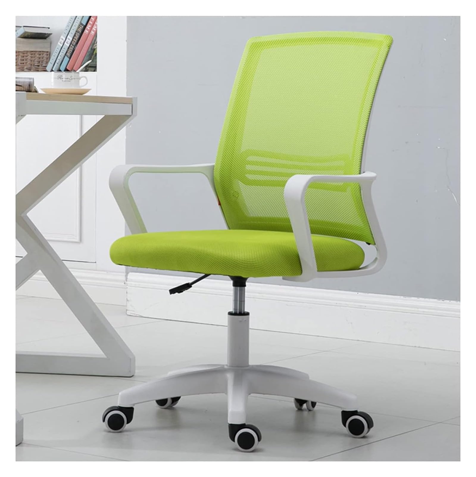 Chaise de bureau pivotante en maille grise réglable Taille A