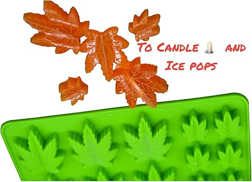 Miniatura 8 de Molde de silicona para hojas, gomitas, para magdalenas, galletas, chocolate, fondant, vegetación, caramelo, polímero, arcilla, cáñamo, 3 moldes