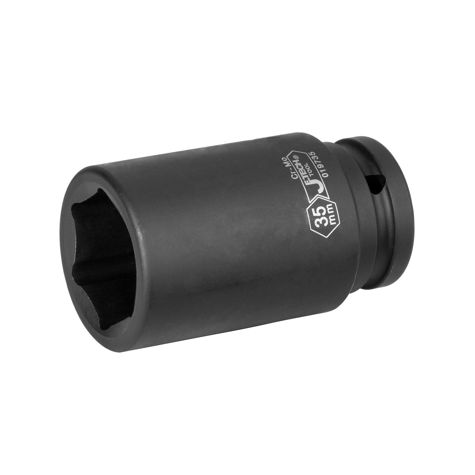 Jetech3/4-Inch Drive 35mm Deep Impact Socket with 6-Point Design, Heat-Treated Chrome Molybdenum Alloy Steel, Metric