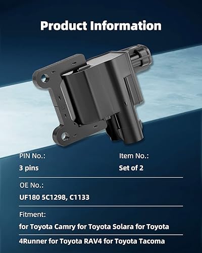 Vista 2070 de ECCPP Bobinas de encendido portátiles de repuesto para automóvil compatibles con Infiniti I30/para Nissan Maxima 3.0L V6 2000-2001 Reemplazo