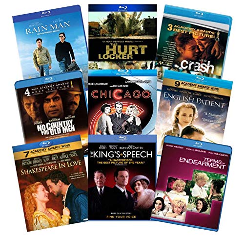 Ultimate Academy Award Best Picture 9-Film Blu-ray Collection: Rain Man / Chicago / English Patient / King's Speech / Shakespeare in Love / Crash / The Hurt Locker / No Country for Old Men / Terms of
