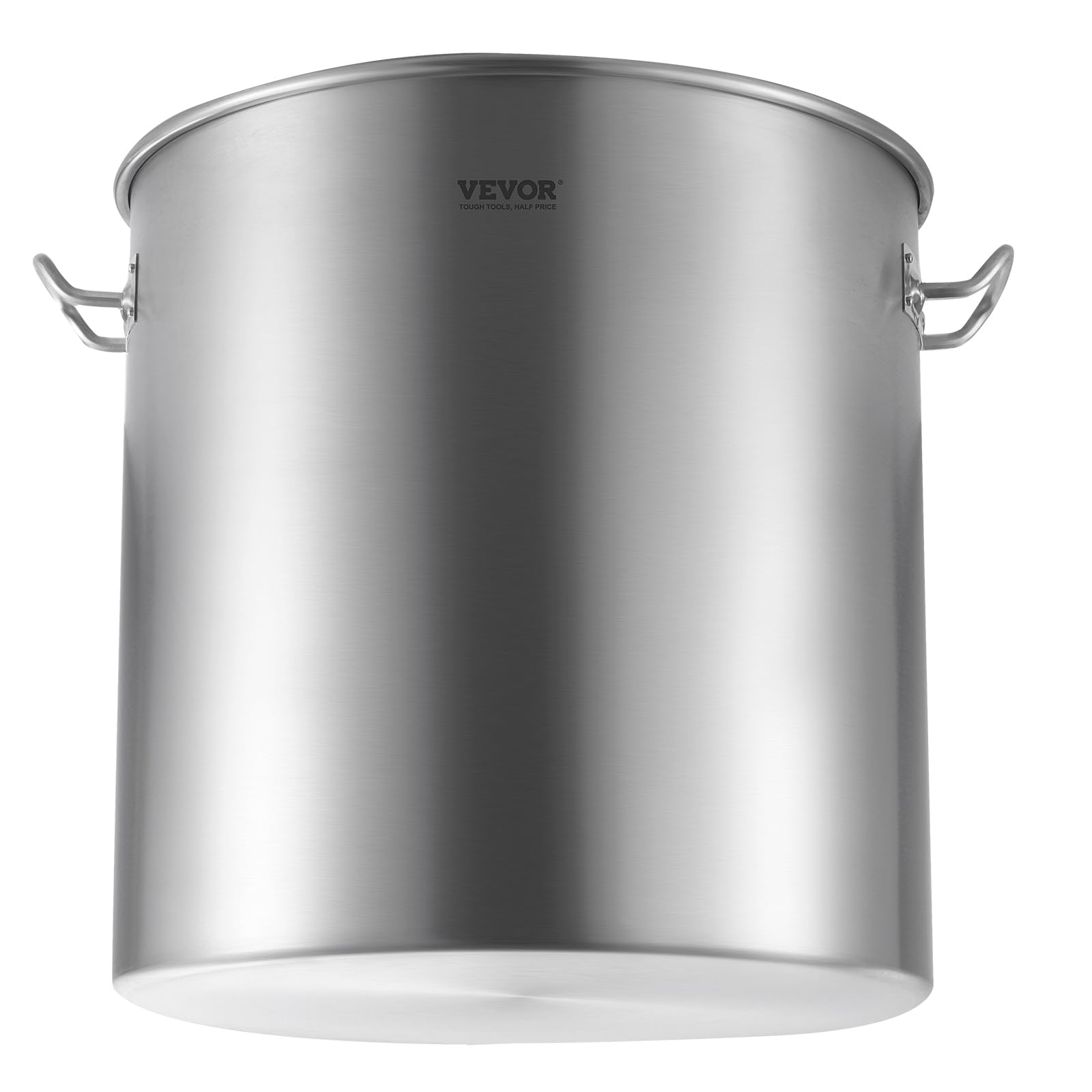 VEVOR Pentola in Acciaio Inox, Pentola per Salse con Cestello 94,6 L, Coperchio e Manico, Pentola Resistente di Grado Commerciale, Trattamento di Macinazione, per Eventi di Grandi Gruppi, Argento