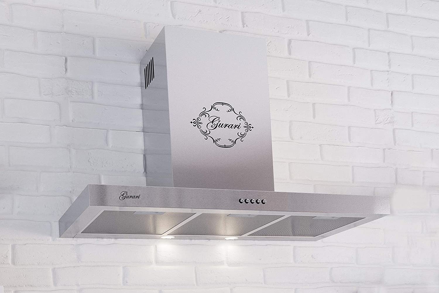 Gurari 461 Inox 70 Cappa aspirante a parete 70 cm •1000m³/cappa da parete • Produttore Gurari • 3 velocità •1000m³/h •LED •cappa • inox • Ricircolo possibile• 3 filtri metallici