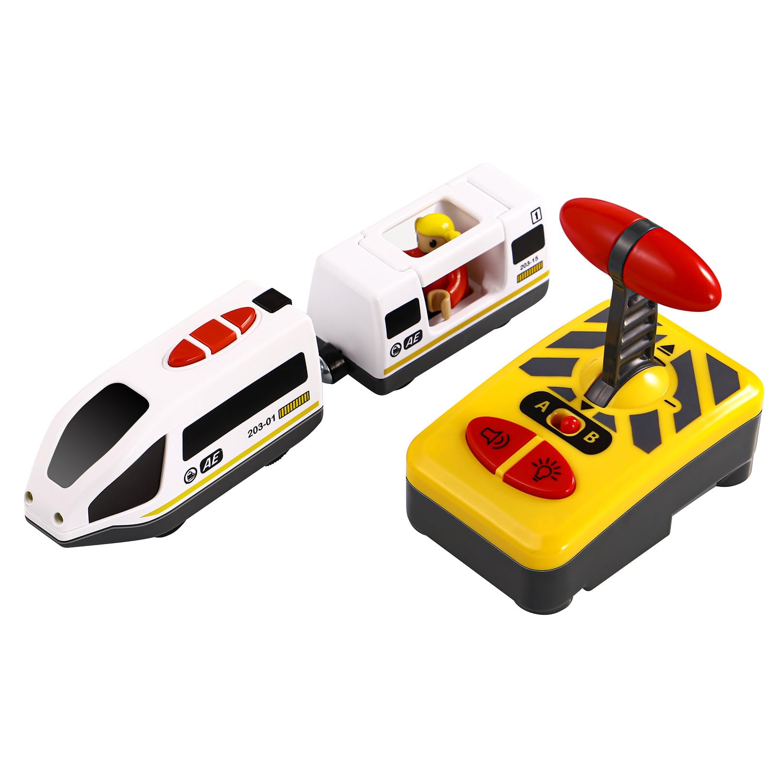 Zerodeko Modellino di Trenino Elettrico Radiocomandato per Bambini - Mini Trenino Telecomandato per Interni Ed Esterni, Senza Batterie