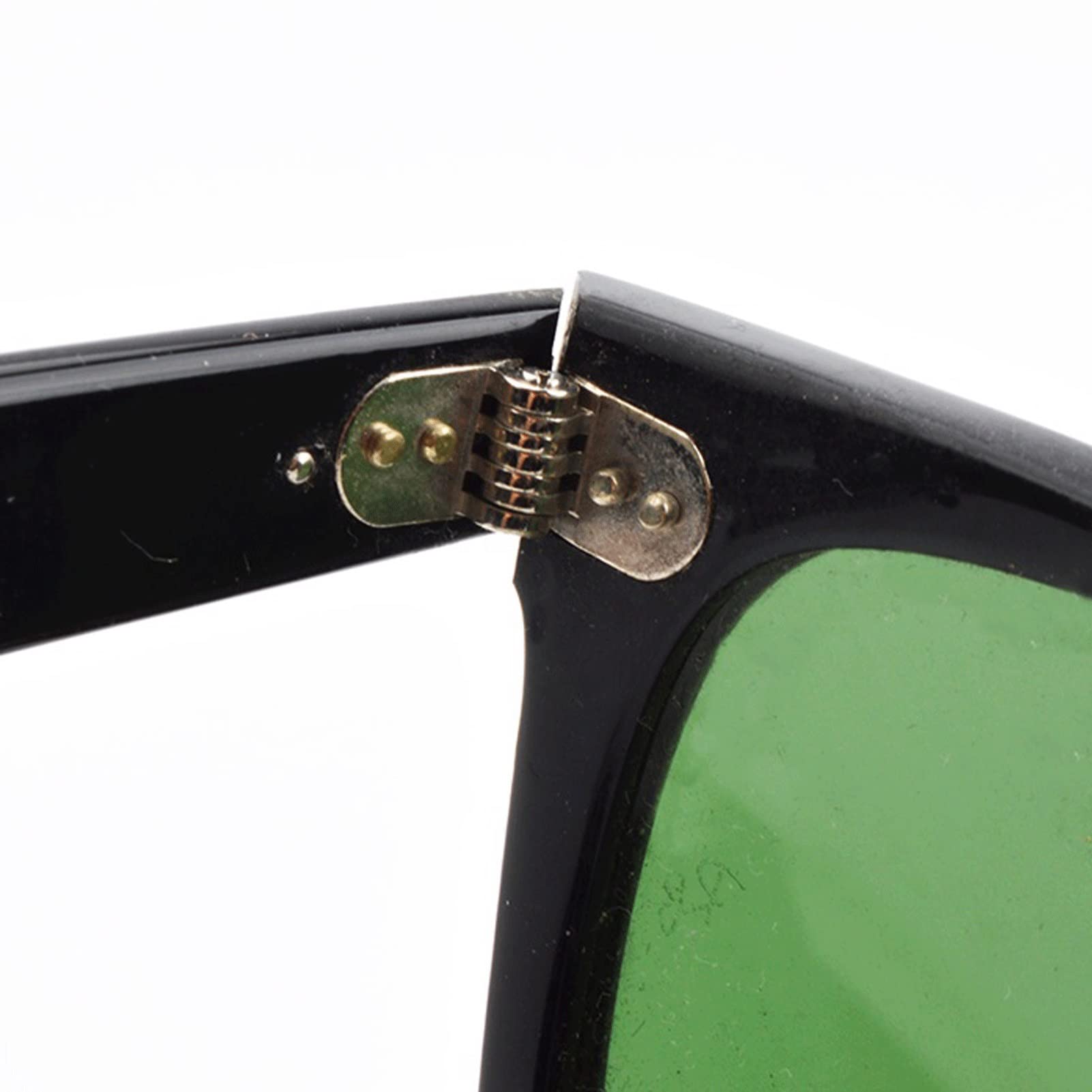 Bisagra para Gafas, Paquete de 20 bisagras Repuesto for Gafas con Tornillos for Marcos Madera Acetato plástico, Color Plateado(A)