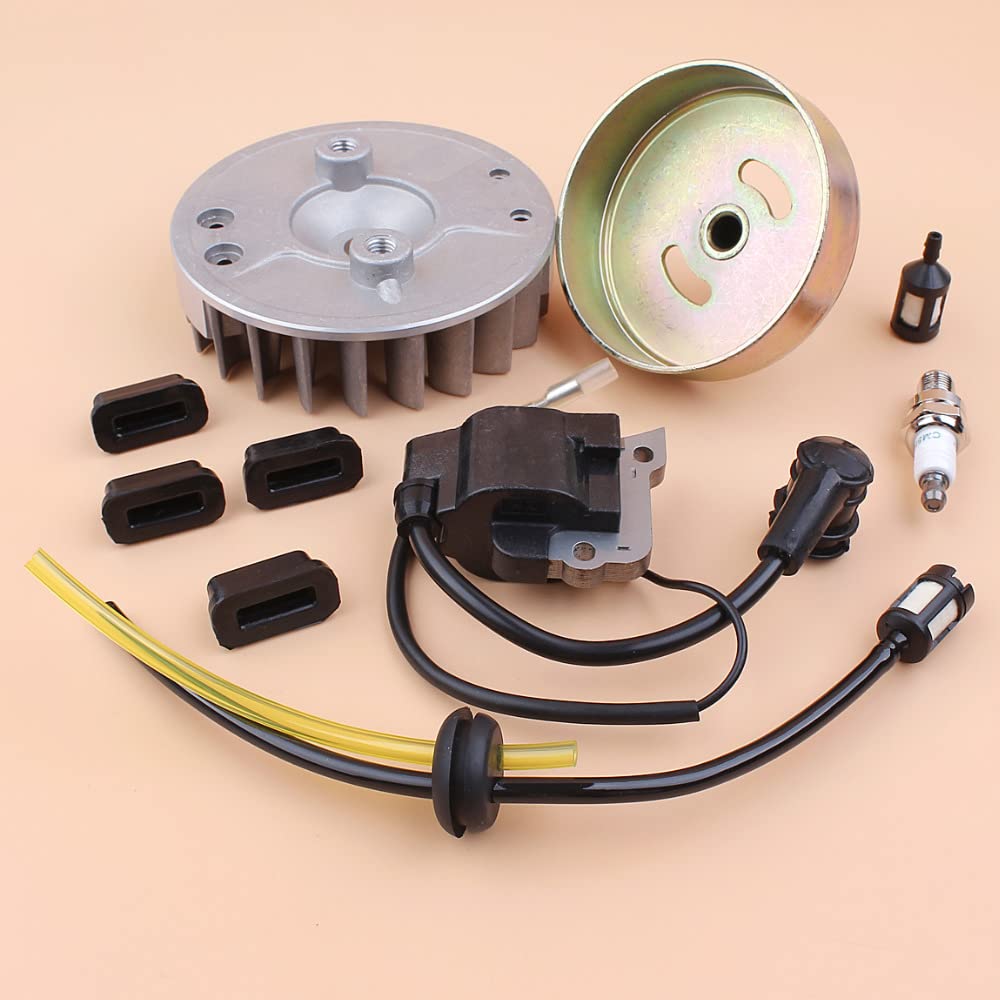 DUNLAP Kit de Tambor de Embrague 9T de Bobina de Encendido de Volante Apto for GX35 GX 35 35CC, Motor de Gasolina pequeño de 4 Tiempos, repuestos for desbrozadora