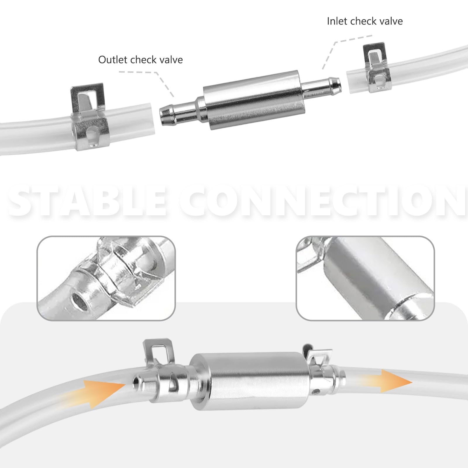 Spurgo Freno Idraulico Moto, Tubo ai Spurgo Frizione con Valvola Unidirezionale, Tubo Freni Strumento per Moto e Auto