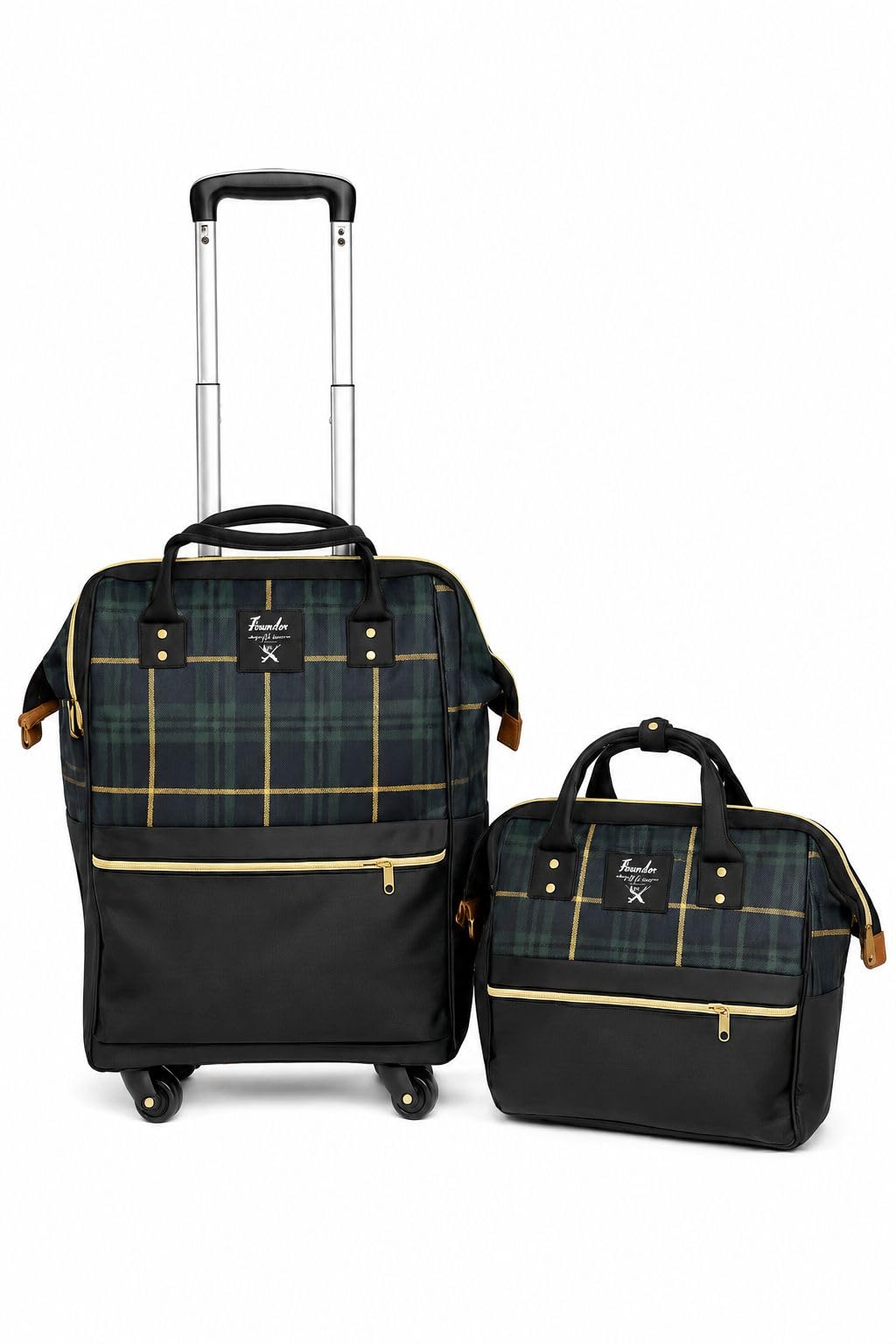 Trolley Backpack (Green Check)-image-36