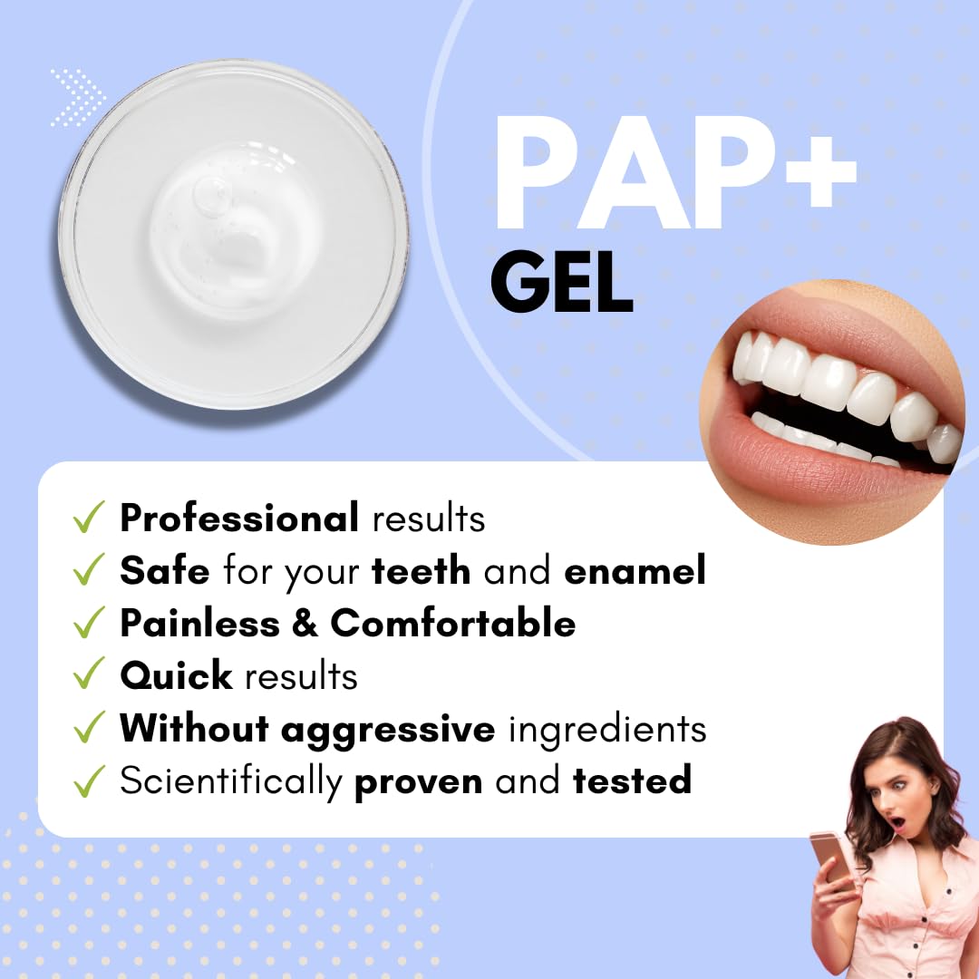 PAP+ Ultimate Whitening+ Set – Zahnaufhellung zu Hause – Whitening Pen + Strips + Mundspreizer – Ohne Peroxid – 100% sicher – Luxury White