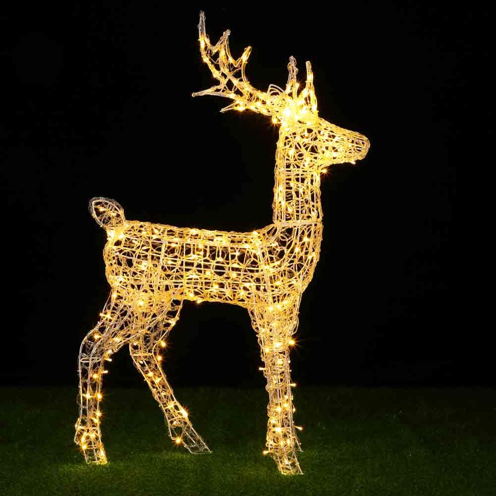 BAKAJI Reindeer Christmas Large Light Up Decoration Outdoor