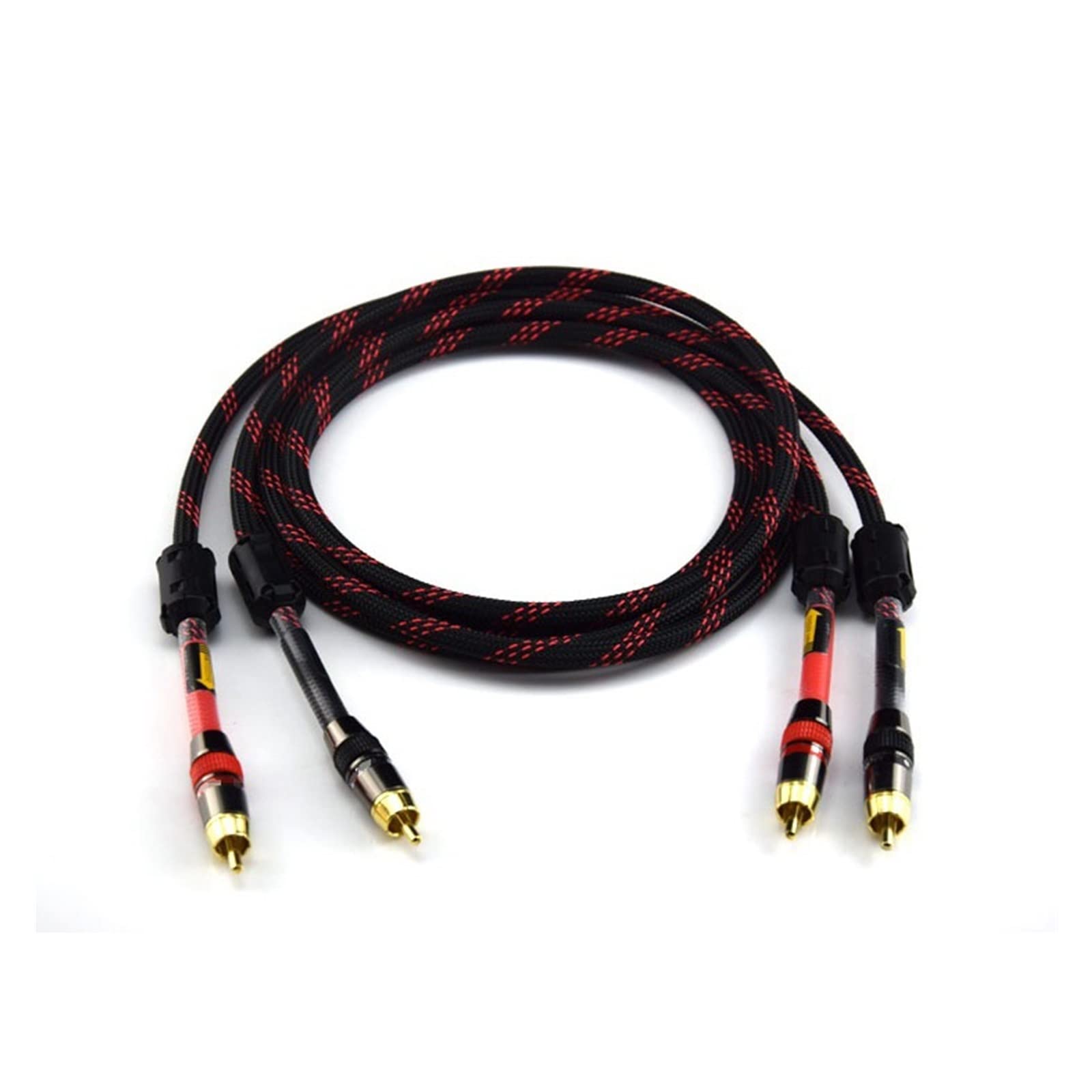 Câble audio d'interconnexion Hifi 4N OFC mâle mâle de 2 mètres