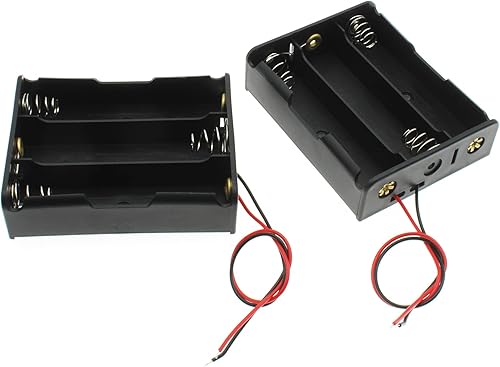 Miniatura 3 de 2PCS 18650 Battery Holder with Lead Wire Bundle 18650 Battery Holder 11.1V DIY Battery Storage Boxes Black Plastic Battery Case Kit