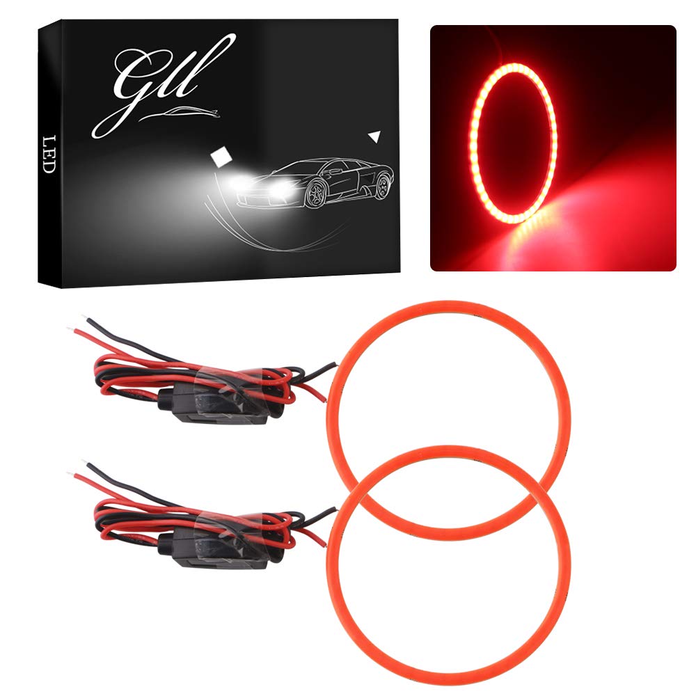 Amazon.com: Grandview 70mm 60SMD COB Led Angel Eyes Headlight Halo Ring  Warning Lamp-Red 1-Set : Everything Else