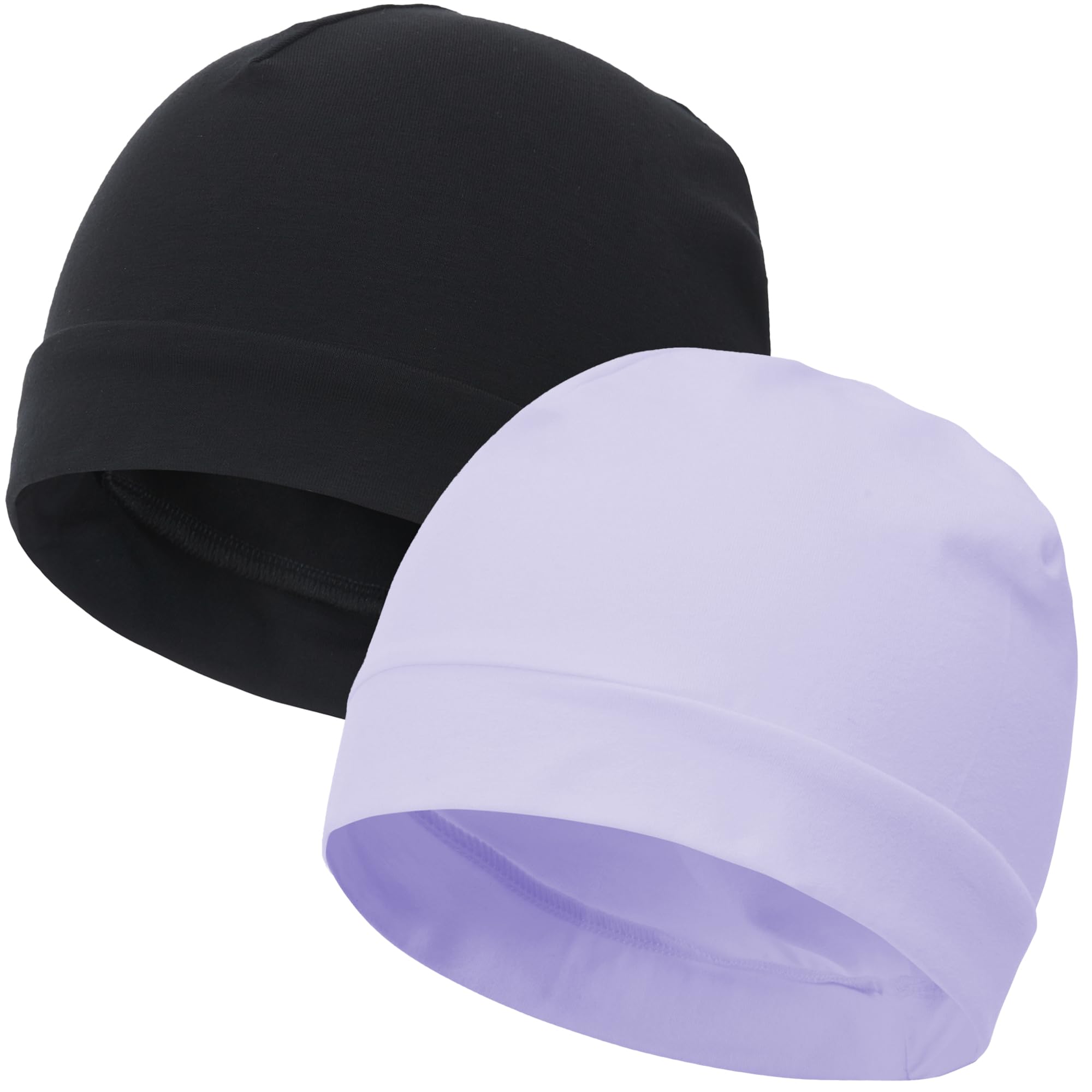 vidsel 100% Cotton Skull Caps Beanie Night Cap Sleep Hats for Men Women
