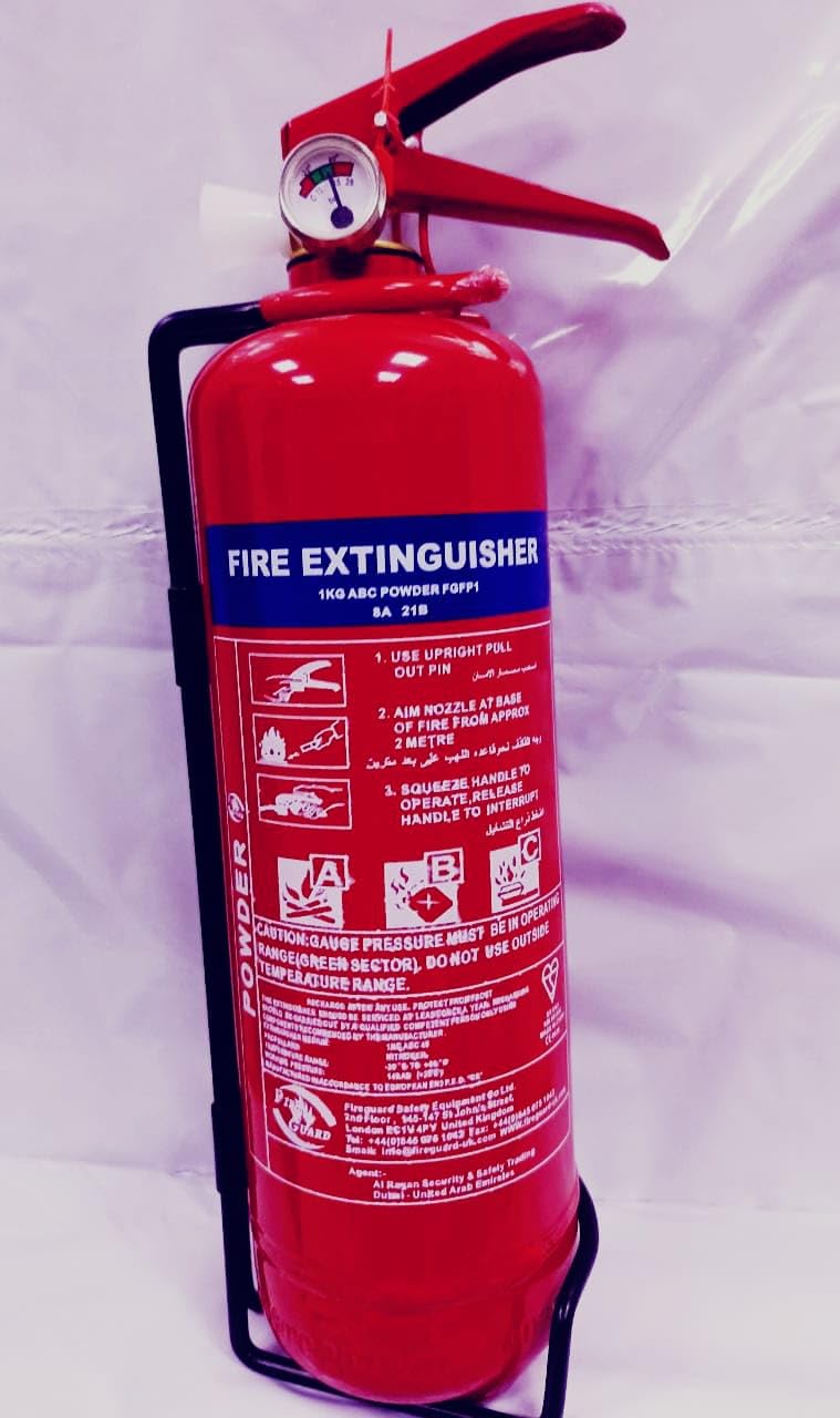 Dry Powder Fire Extinguisher 1 KG UAE CIVIL DEFENSE APPROVED