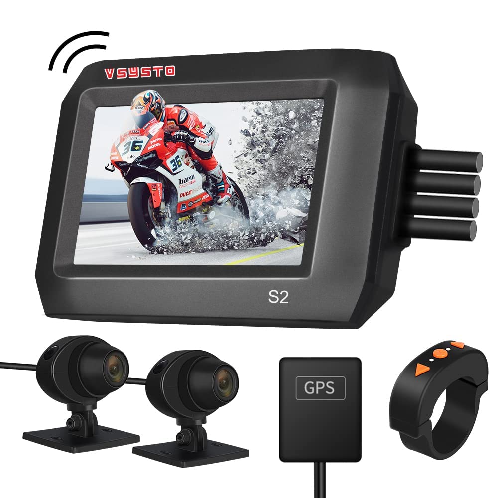 Amazon.co.jp: Motocamバイク用ドライブレコーダー 前後カメラ 全体