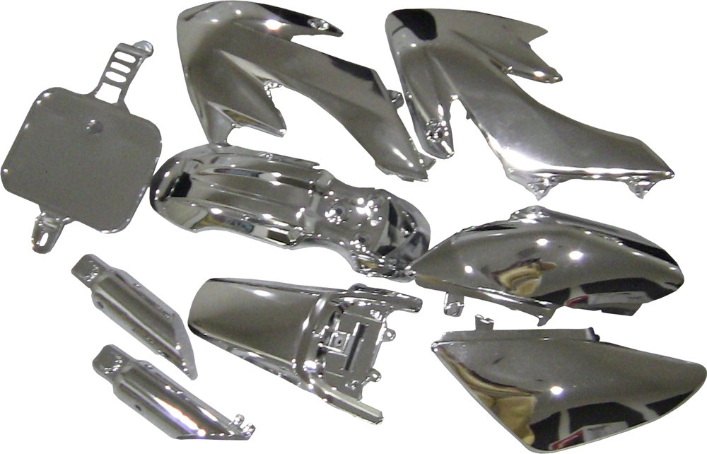 Polisport 90031 Chrome Complete Plastic Kit for Honda CRF50 