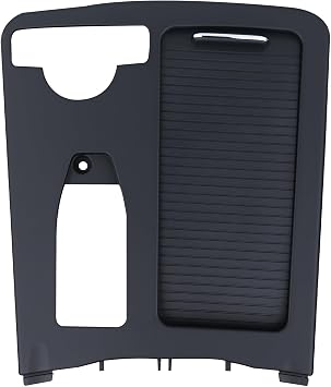 Center Console Roller Blind Cover Cup Holder Trim Cover Black Compatible with 2008-2014 Mercedes-Benz W204 W212 Replaces 2046800107