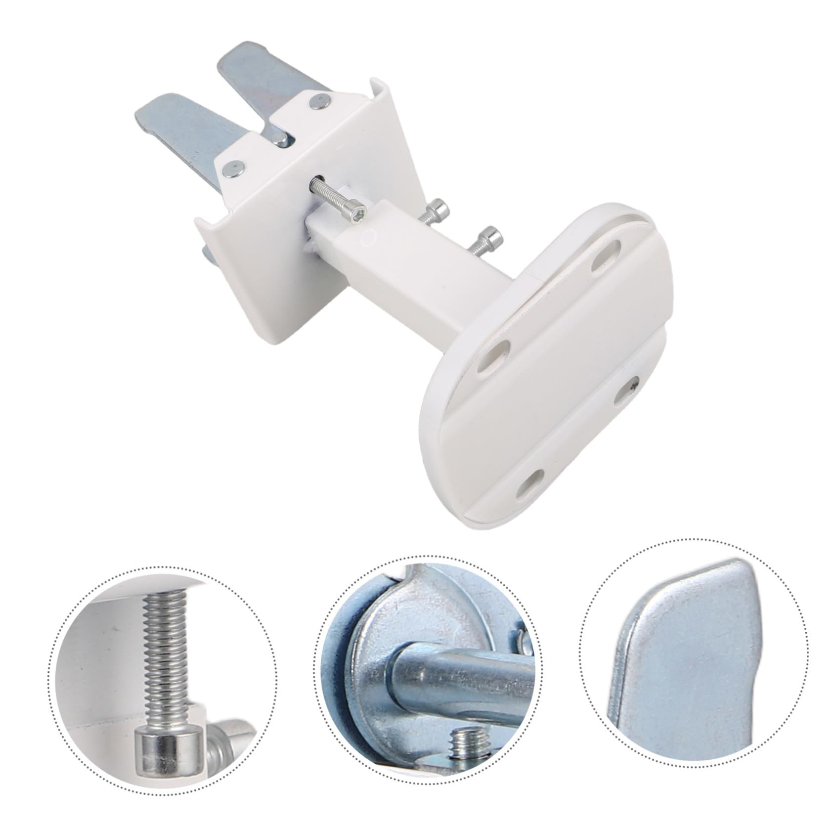 VALICLUD Soporte de Radiador Instalación Estable y Sencilla Ajustable de Acero al Carbono, Soporte de Suelo del Radiador, Altura 14-21cm, Blanco, Patas de Apoyo para Radiadores de
