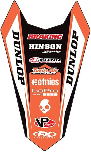 Factory Effex Calcomanía de guardabarros trasero - KTM para 19-22 KTM 250SXF