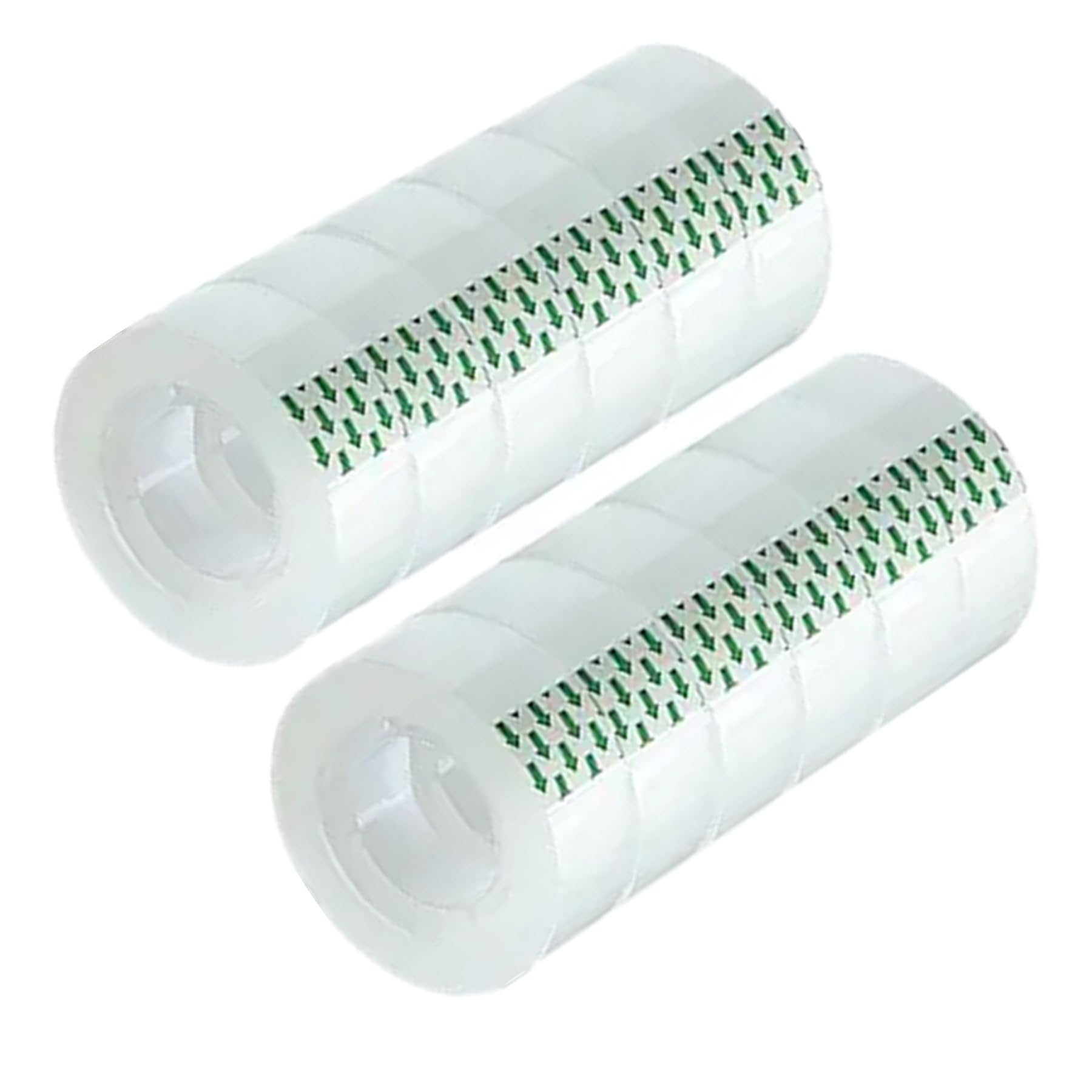 12 Rolls Transparent Tape Refills Rolls 3/4-Inch x 1000 inch, 1 inch Core, Clear Gift Wrapping Tape Refill Roll for Office, Home, School