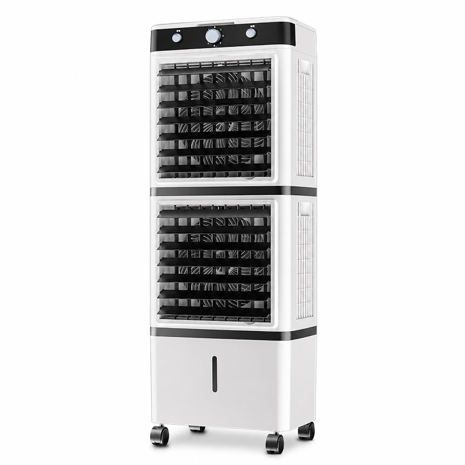 Evaporative Cooler, Dual Air Outlet, Mechanical Knob, Portable Swamp Cooler