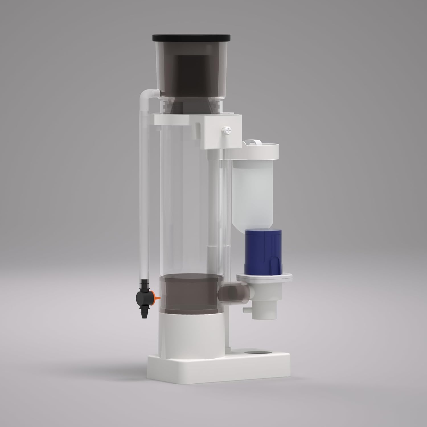 LANDEN EzCube 60P Premium Rimless AIO Marine Aquarium Kit with Rear Filtration, Protein Skimmer, and Roller Filter, 29.6 Gallons Display Volume Saltwater Reef Tank, W23.62×D17.7×H15.7 in (60×45×40cm)