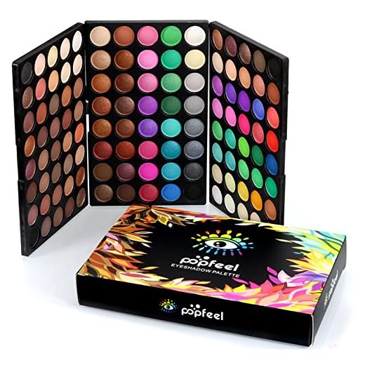 Palette Ombretti, FantasyDay® 120 Colori Eyeshadow Palette Neutri Caldi Corredo di Trucco Tavolozza per Trucco Occhi Waterproof Makeup Eyeshadow Kit - Adattabile a Uso Professionale che Privato