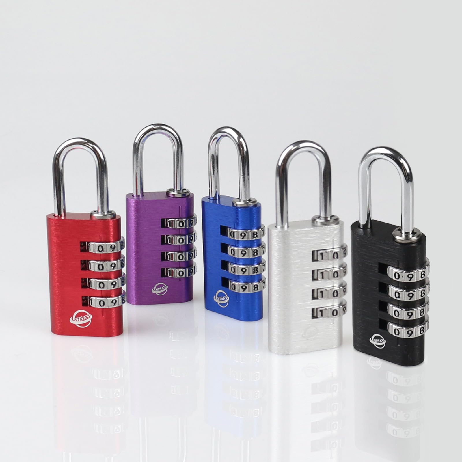SISAV Combination Lock,4 Digit Gym Combination Padlock for School
