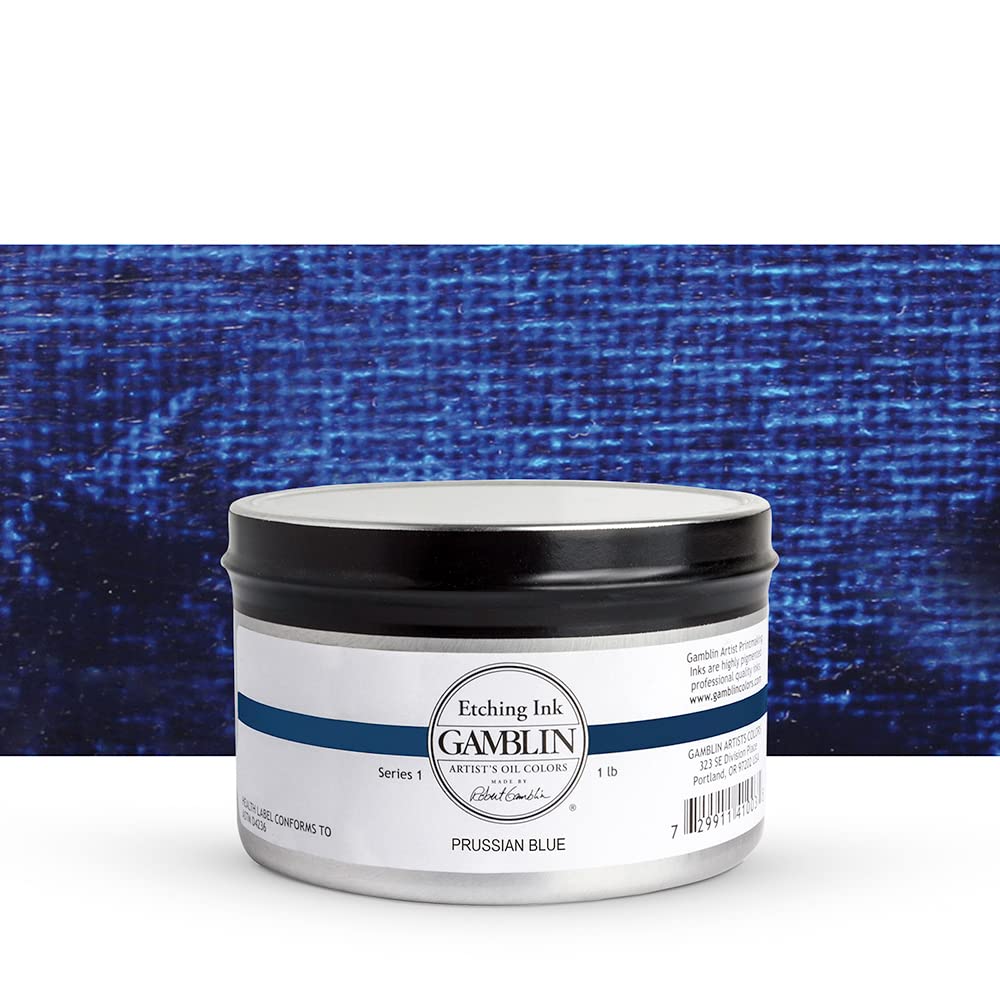 Gamblin Etching Ink - Prussian Blue 1LB
