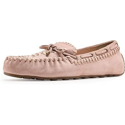 Free People Misty Suede Moccasins pearl blush suede