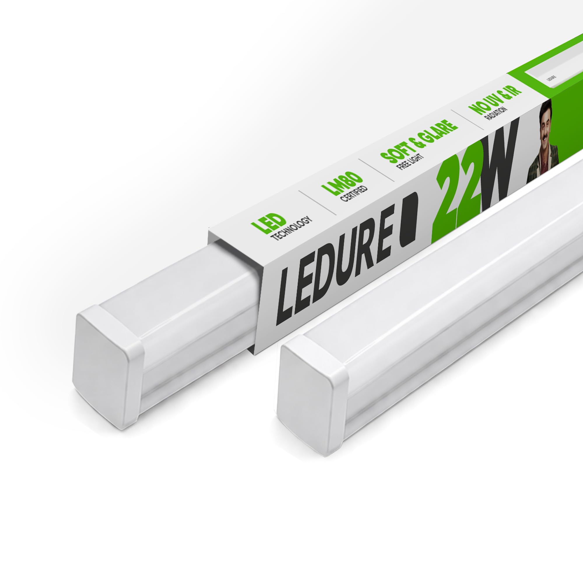 LEDURE Linea Comet Batten Series: 22 W Energy-Efficient Batten | Internal Driver | Suitable for Wall & Surface Mounting | Led Tubelight Batten |Warm White (Pack of 1)-image-25