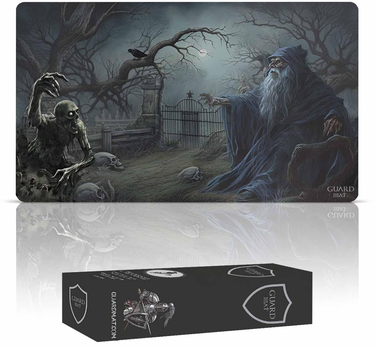 Necromantic Rite (Bordes Cosidos) - Tapete para Cartas Magic - Alfombrilla de Juego - Playmat Compatible con MTG, Señor de los Anillos, TCG, Juegos de Mesa