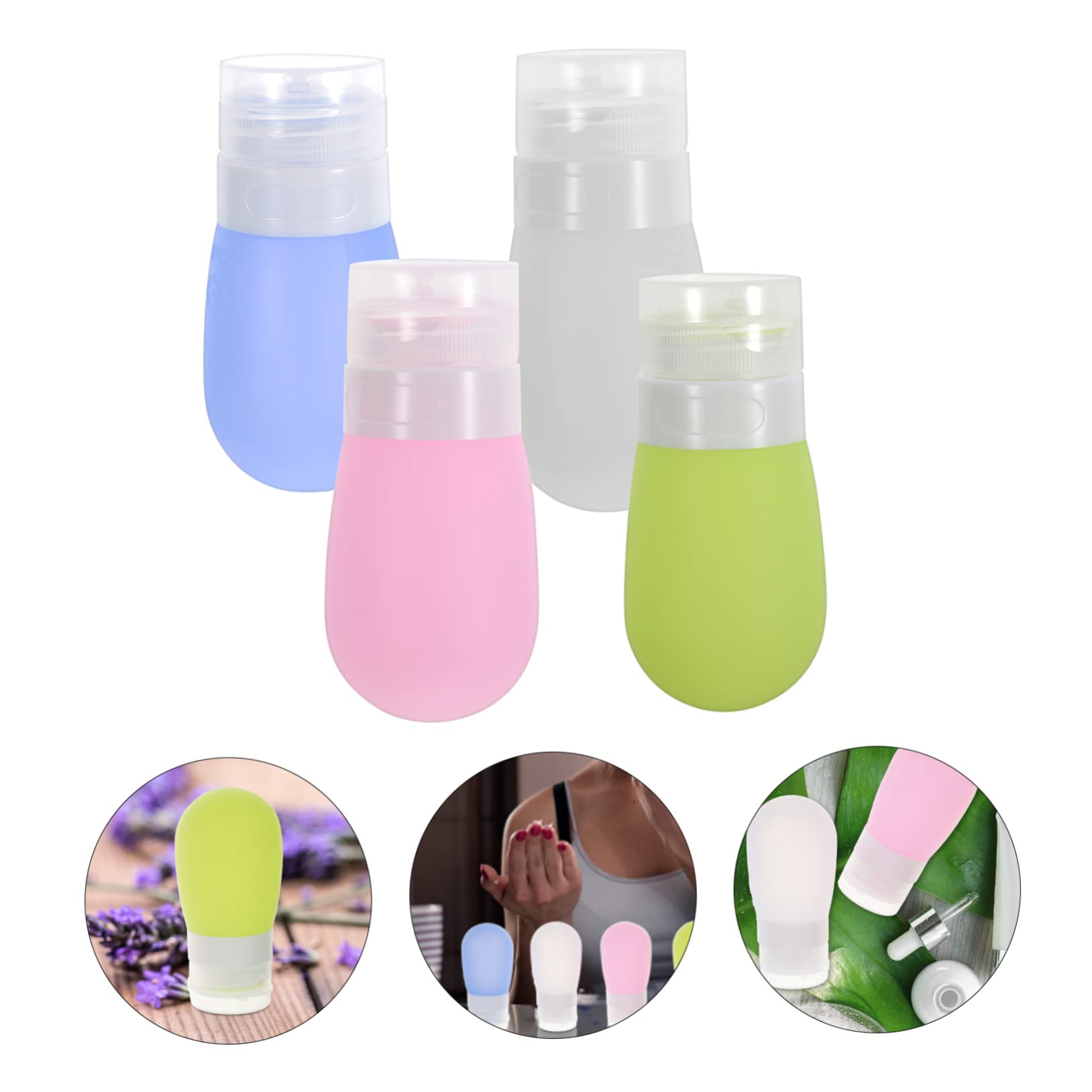 Didiseaon 12 Pz Flaconi Cosmetici Portatili Da Viaggio Flaconi Campione Contenitori Da Viaggio Per Liquidi Piccoli Contenitori Da Viaggio Contenitore Da Viaggio Per Saponette Gel Di Silice