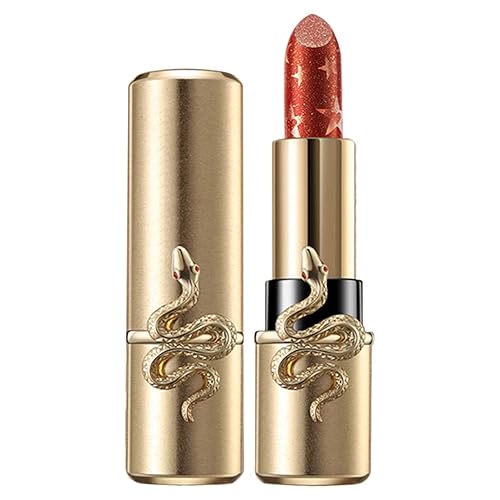 Lápiz labial rojo de terciopelo de larga duración con piedras preciosas brillo de labios con anillo a prueba de taza no pegajosa juego de regalo de