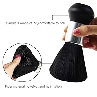 Vista 3 de Capa de corte de pelo profesional impermeable de nylon con cierre a presión, capa de peluquería y cuello plumero peine conjunto de pelo capa