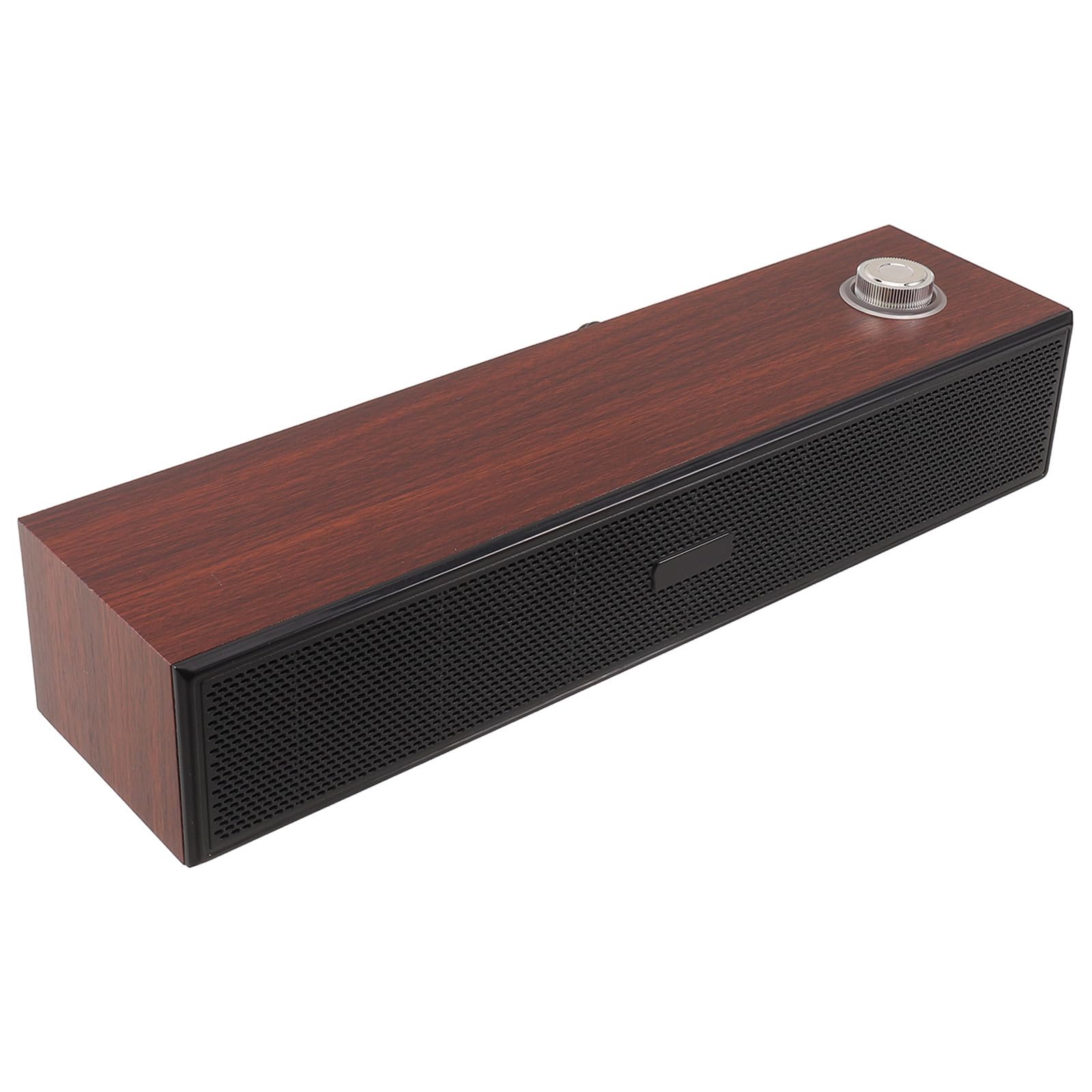 INOOMP Altavoz de Barra de Madera Marrón 14, 6 Pulgadas USB