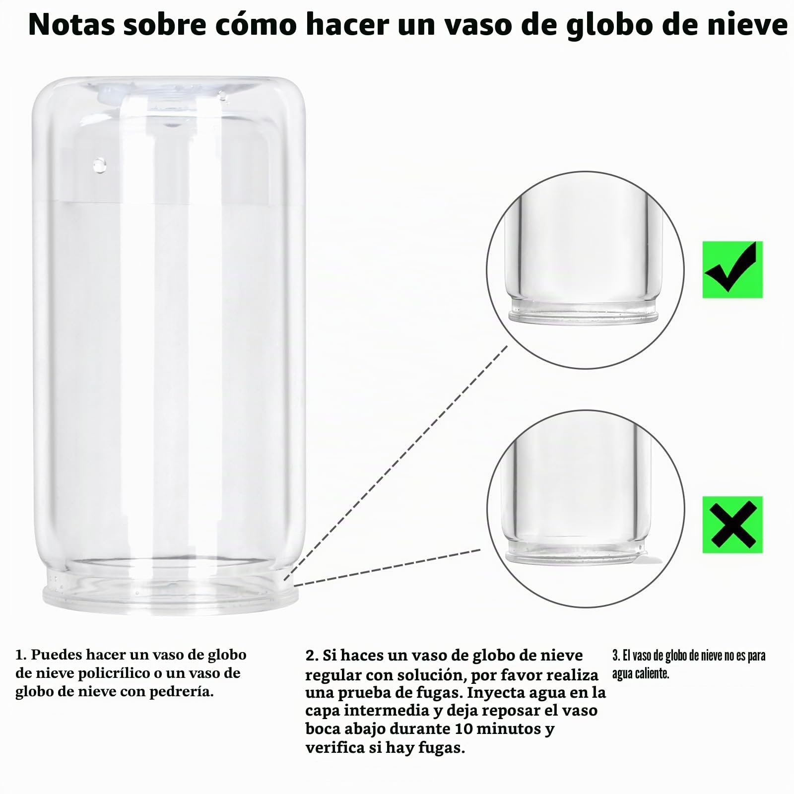 Paquete de 12 Vasos Globo de Nieve con Agujero Pretaladrado, 473 ml Lata de Plástico de Doble Pared con Tapa y Pajita, Taza de Frasco Mason de Plástico para Globo de Nieve con Purpurina DIY